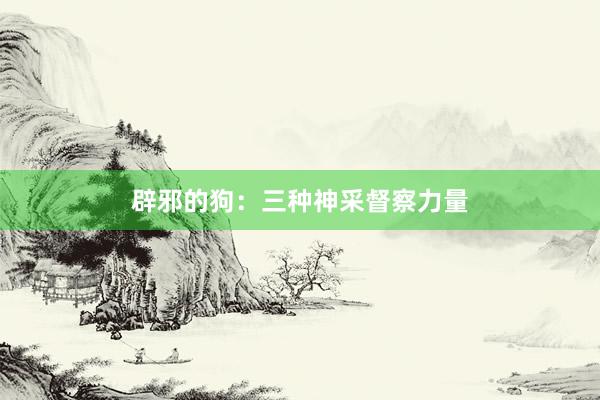 辟邪的狗：三种神采督察力量